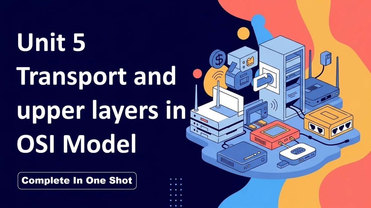 Complete Unit 5 | Computer Network | Transport and Upper Layers of OSI Model | BCA 5 Semester | MIC