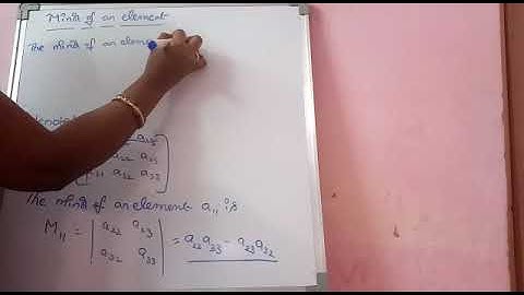 Determinant Of a Square Matrix of order 2 and order 3