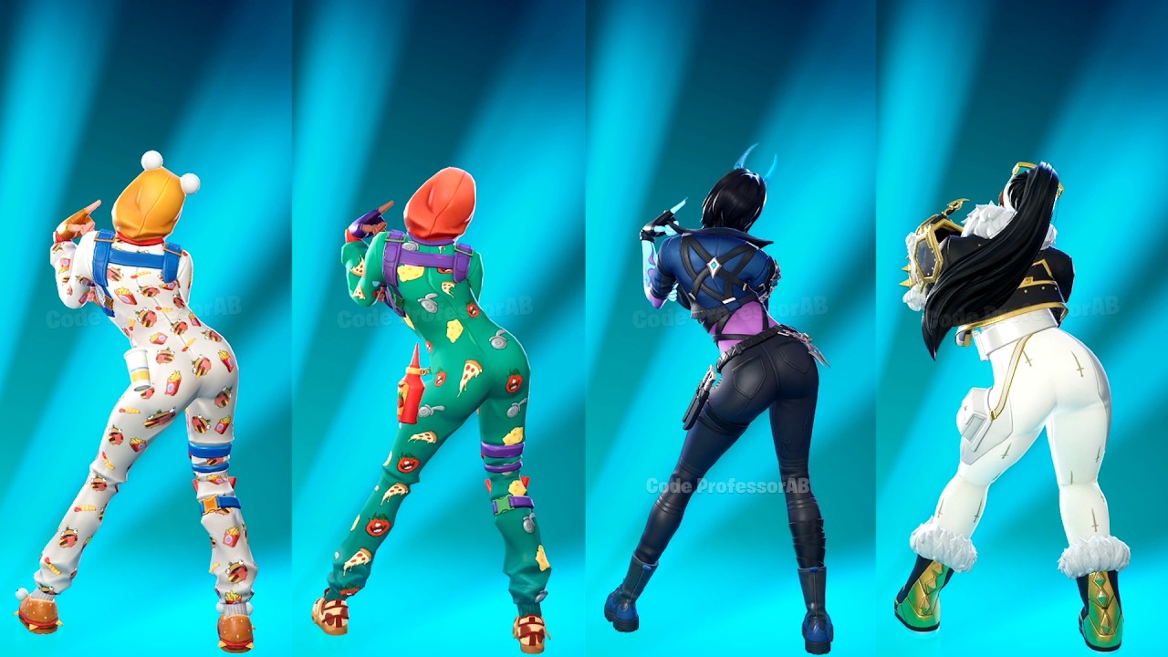 Fortnite Gnarly Emote With Onsie Midnight Thorn Skin Thicc 🍑😜😍 Who Won ?