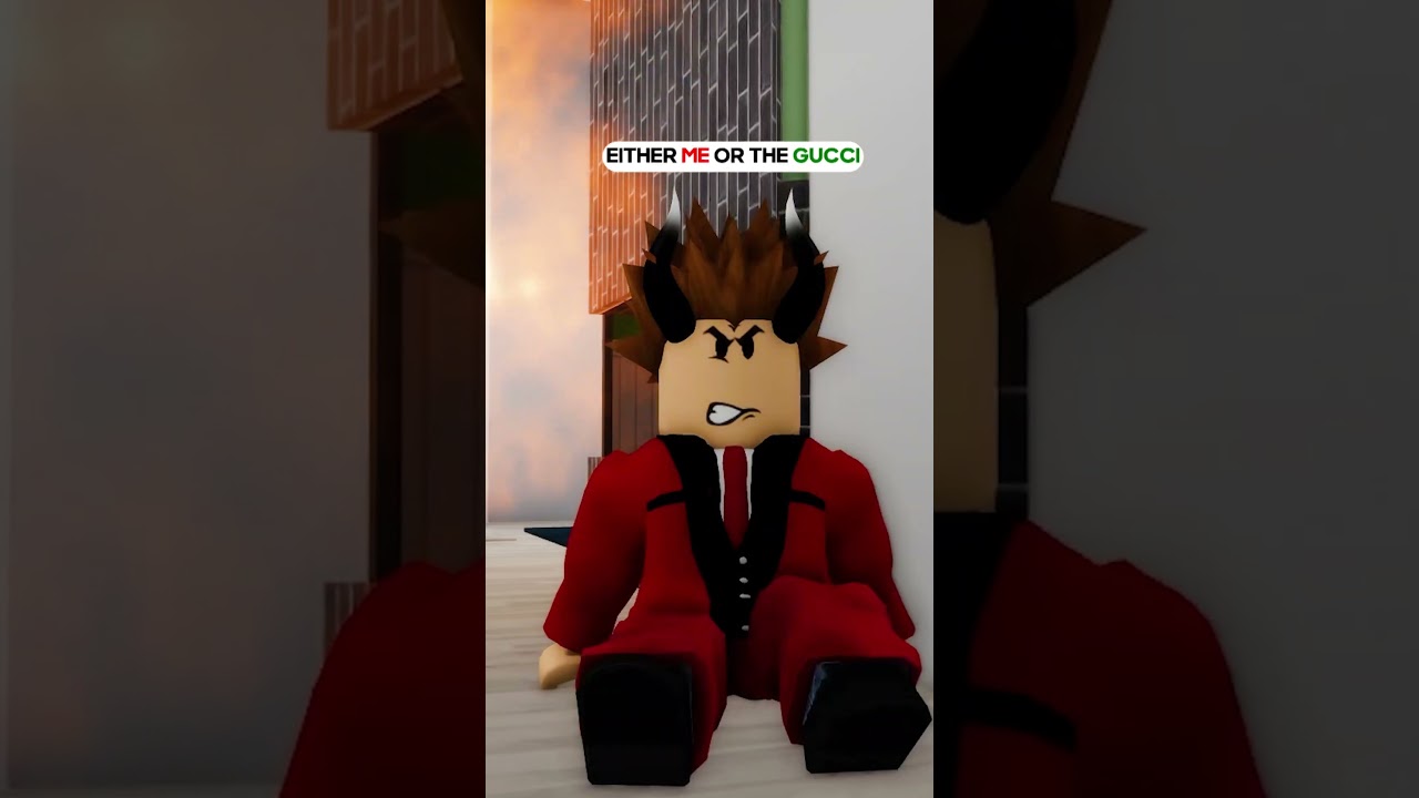 👗Karen Mum SAVES Gucci INSTEAD Of Her OWN SON👦 In Roblox Brookhaven RP! #roblox #robloxshorts