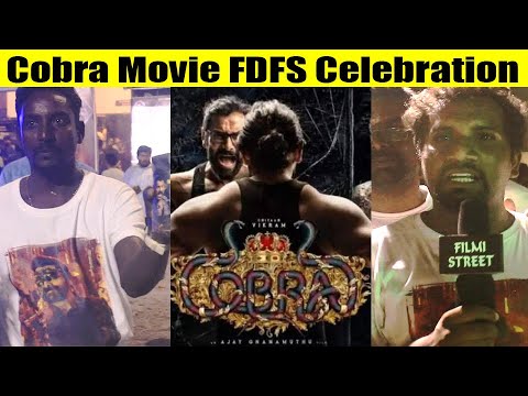 மத்த ஹீரோஸ் மாதிரி விக்ரம் இல்ல Chiyaan Vikram Dhruv at Cobra FDFS Rohini Theatre -Fans celebration