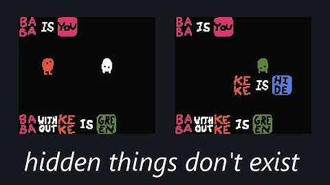 nonexistent - custom level set - Baba Is You