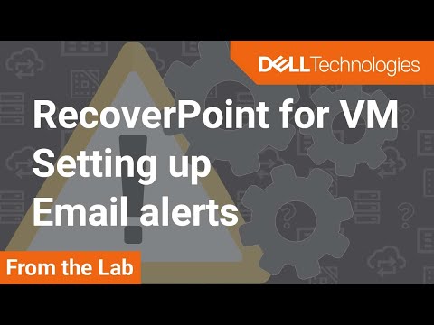 How to setup email alerts in RecoverPoint for Virtual Machines