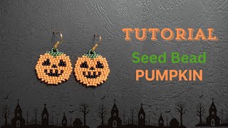 Halloween Beaded Jewelry, Seed Bead Pumpkin Tutorial