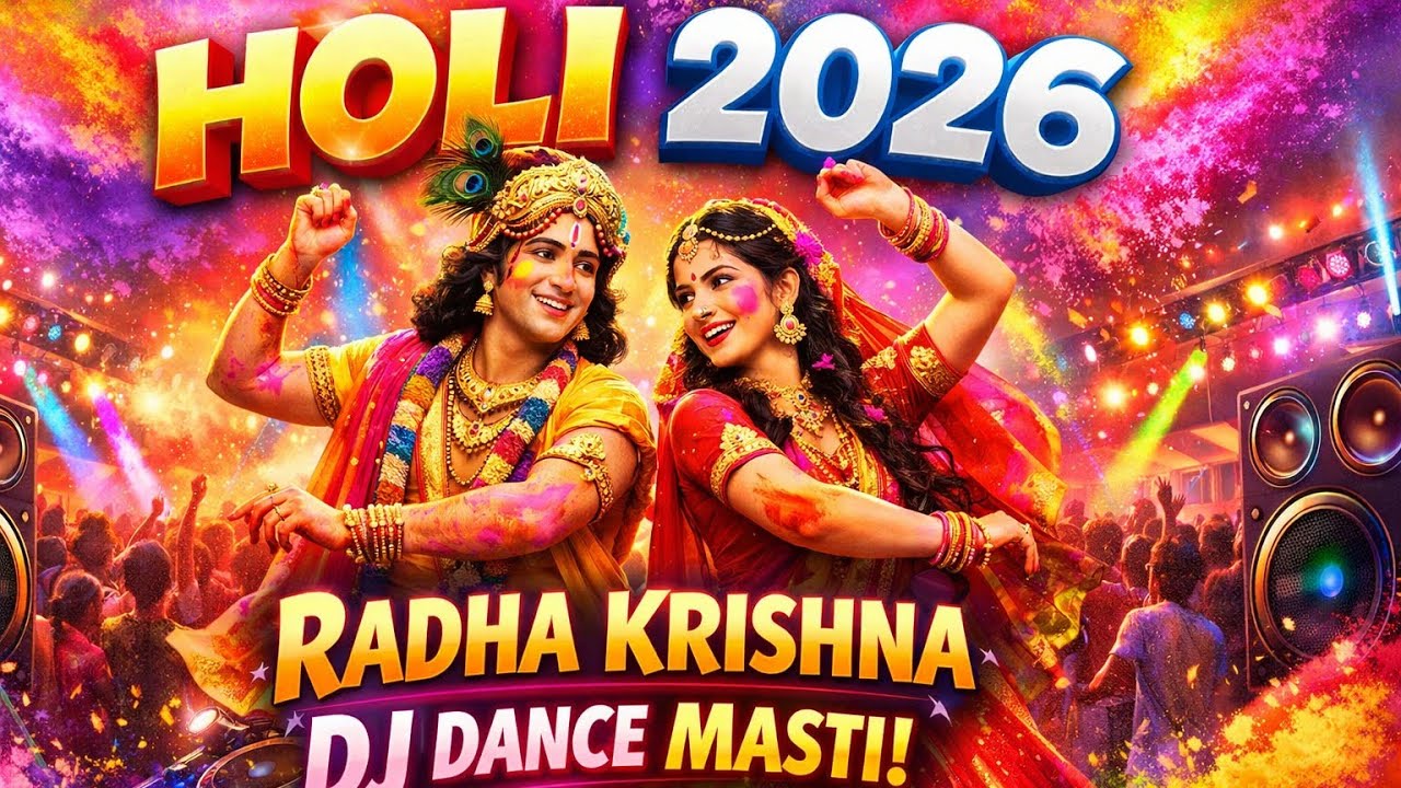 #video Holi 2026 DJ Bhajan | Radhe Shyam Holi Dance | New Holi Song 2026 @godlovemymusic