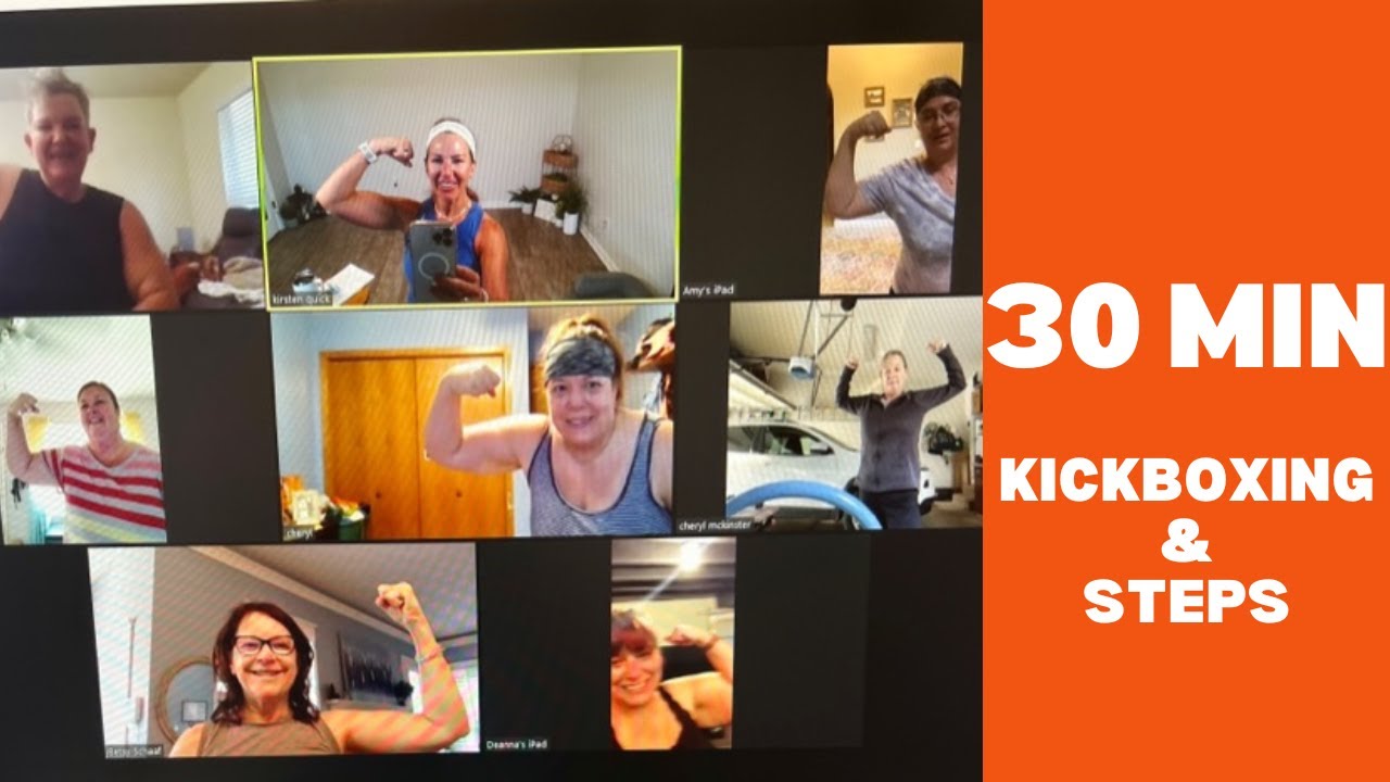 30 Min FITSQUAD Kickboxing & Steps Workout {members only} - YouTube