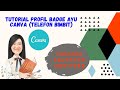 Tutorial Cara Tukar Profile Badge -Canva(Aplikasi Telefon Bimbit) ( Akademi Youtuber)