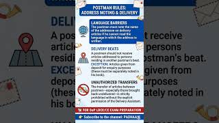 Postal Manual Volume 6 Part 3:Add Noting Beat Deviation |LDCE CE Exam GDS to PM Paper 2 Notes(25/25)