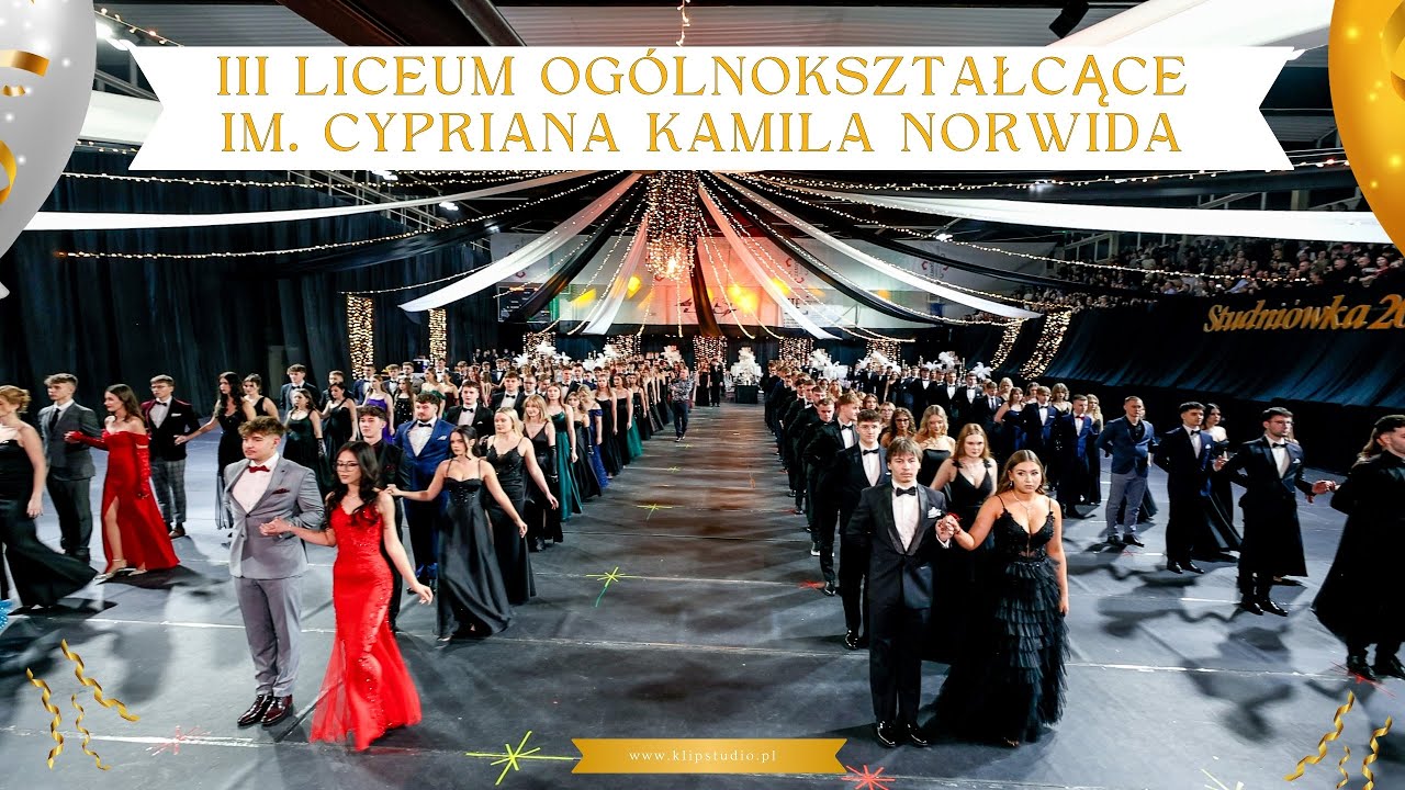 Polonez w wyjątkowym wykonaniu uczniów III Liceum Ogólnokształcącego im. Cypriana Kamila Norwida