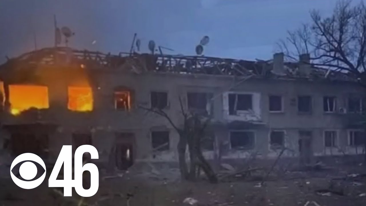 VIDEO: Ukrainian soldiers on the ground as Russian forces near capitol