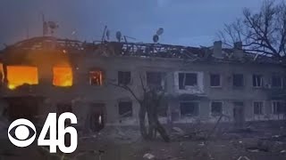 VIDEO: Ukrainian soldiers on the ground as Russian forces near capitol