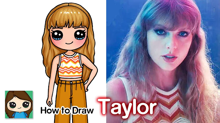 Desenhe Taylor Swift no clipe Midnights Lavender Haze