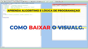 COMO BAIXAR O VISUALG PORTUGOL