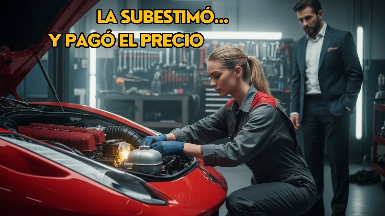 PENSÓ QUE ELLA NO SABÍA NADA — PERO DEJÓ AL MULTIMILLONARIO EN SHOCK AL REPARAR SU FERRARI.