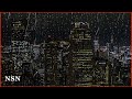 Buildings in Tokyo Japan | Rain On Window Sounds / for Sleep and Studying BGM 8 hour
