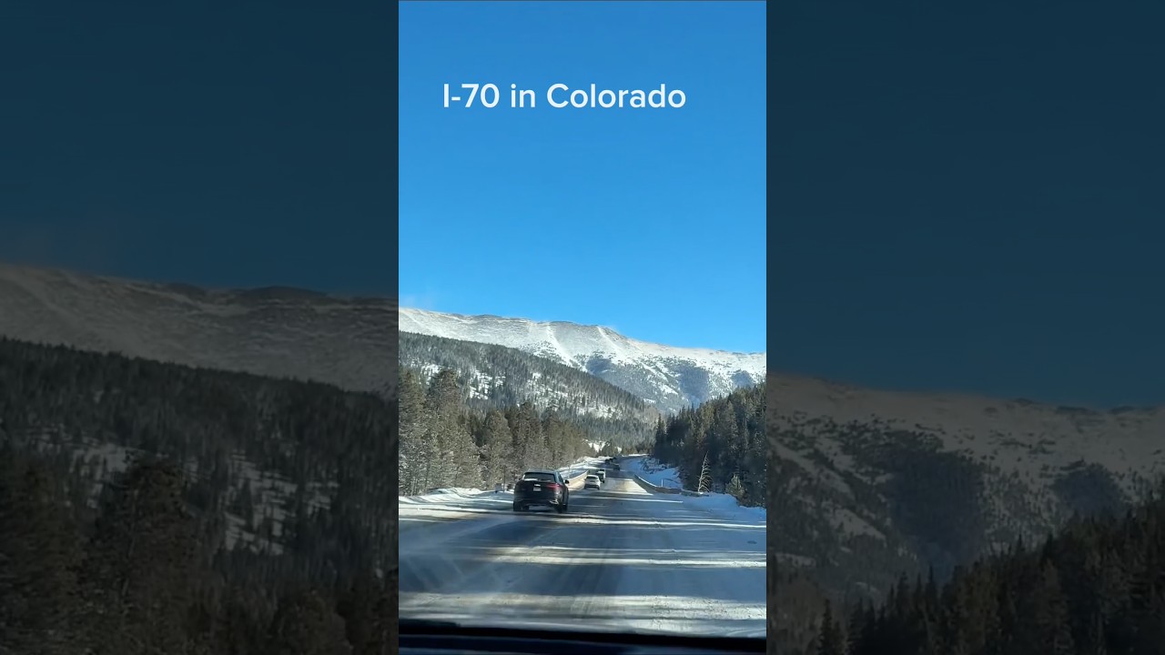 Трасса I-70. Любимая лыжниками и вызывающая страх у водителей автостанция. Колорадо.