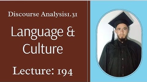What is meant by Language and culture? by Muhammad Alamgir
