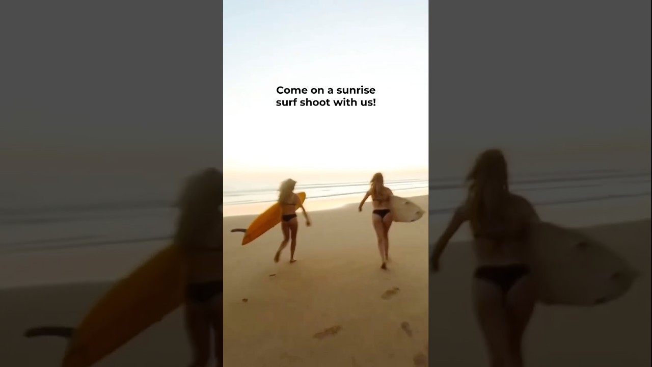 Behind the scenes of our little surf shoot! Come on a sunrise surf shoot with us! 