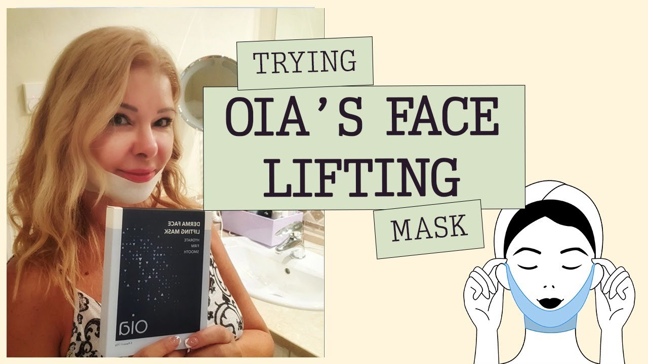 Trying the Oia Derma Face Lifting Mask for the first time YouTube