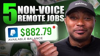 5 Non Voice Beginner Work From Home Jobs in 2024 | Remote Jobs