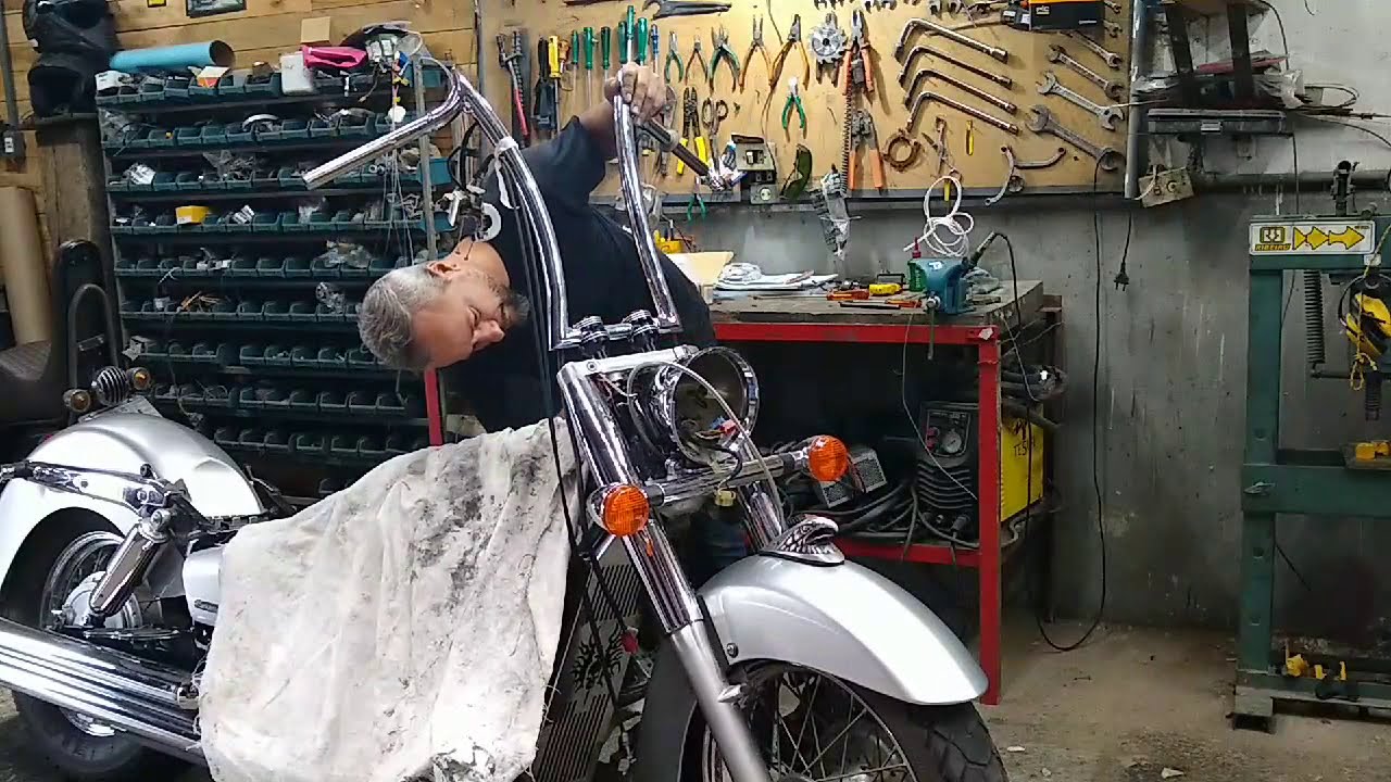 Guidão Seca Sovaco Ape hanger Shadow 750