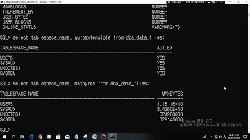 DB 20200203 테이블스페이스 생성