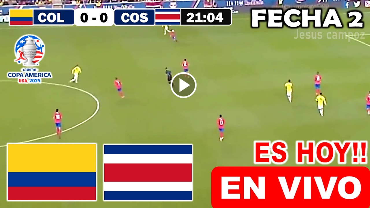 En Vivo: Colombia vs Costa Rica, Ver Partido Colombia vs. Costa Rica ...