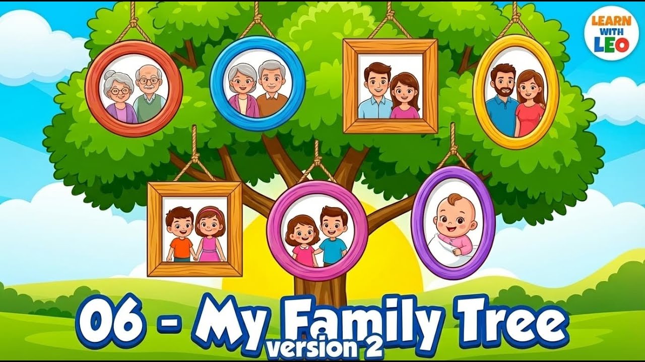 Family Members in English - Educational Song (A1) - Version 2 - YouTube