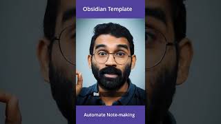 Automate your note making using #obsidian template plugin #shorts screenshot 5