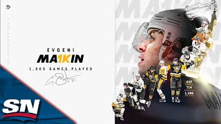 Penguins Honour Evgeni Malkin Hitting 1000-Game Milestone With Tribute Video