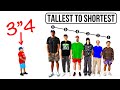 Little person ranks guys based on height