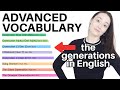 Millennials? Gen Z? Baby Boomers? Speak about GENERATIONS in English - advanced vocabulary
