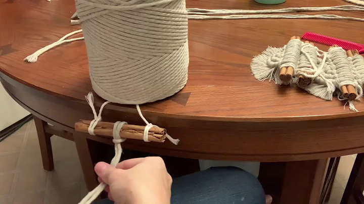 Making Macrame Ornaments on CINNAMON Stick- 4mm Ga...