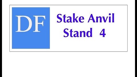 Blacksmithing Project -  Stake Anvil Stand  4