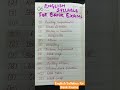 ENGLISH SYLLABUS FOR BANK EXAMS... START PREPARATION NOW AND BEING A PROUD BANKER✨. #englishsyllabus