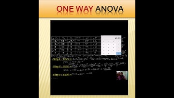 One Way ANOVA || Step by Step  Explanation in Detail -Statistics #shorts#ytshorts#youtubeshorts