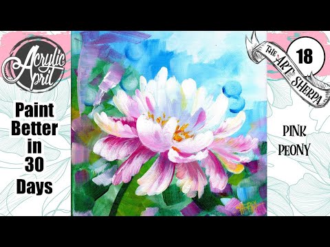 Paint Kit - Breezy Flower Acrylic Painting Kit & Video Lesson - Paint and  Sip At Home - Paint Party