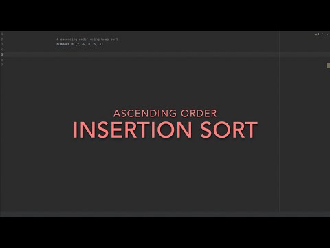 6. Insertion Sort Python Practice