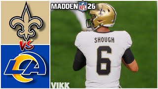 Saints vs Rams Week 9 Simulation (Madden 26)