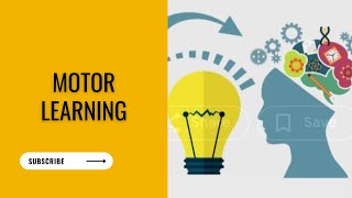 Motor Learning Stages with example and notes.