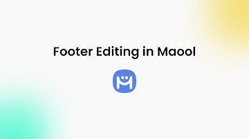 How to edit Footer in email templates on Maool - Free Email Editor
