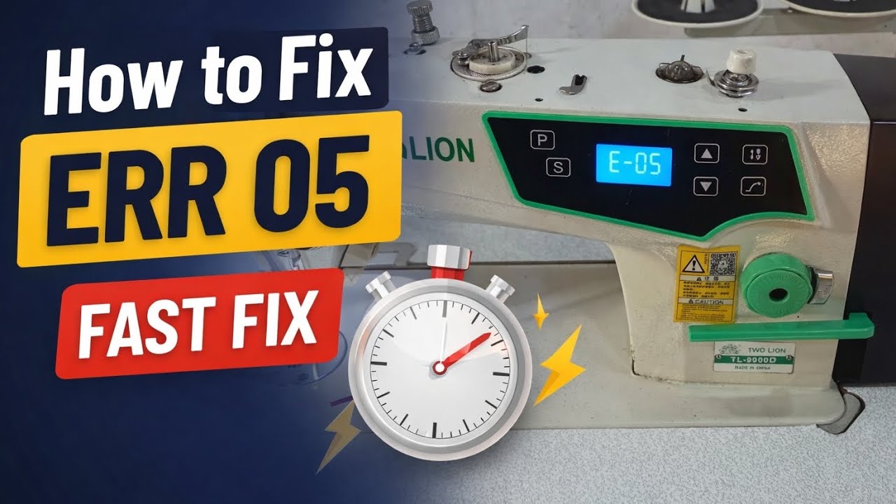 ERR 05 Error Fix on the Direct Drive Industrial Sewing Machine (Easy & Fast)
