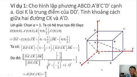 Phương pháp tọa độ trong không gian - phần 2