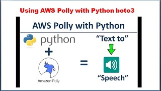 Text to Speech conversation with Amazon Polly using Python boto3.