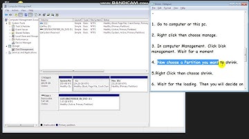 How to Shrink Hard Disk Partition In Windows 7