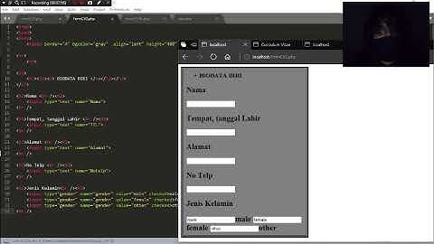 membuat Form CV menggunakan PHP dan HTML