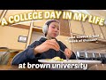 A college day in my life at brown university class lift errands and more