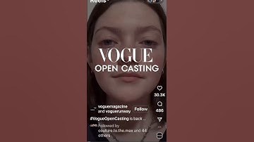 Open casting call for Vogue! Get on it ladies!