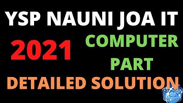 YSP NAUNI JOA 2021 CS SOLVED || #YSP #YSPPAPER #JOA #YSPJOA #HPJOA #CSSOLUTION #JOA817 #JOA939 ||
