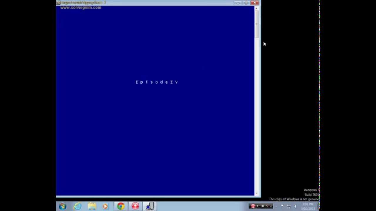 How To Watch Star Wars Using CMD YouTube How to watch star wars using cmd youtube